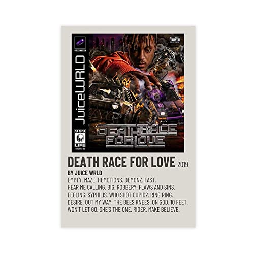 Death Race For Love Musikalbum Poster (3) Leinwandposter Wandkunst Dekor Druck Bild Gemälde für Wohnzimmer Schlafzimmer Dekoration Rahmen Stil 4 50 x 75 cm von PRACIM