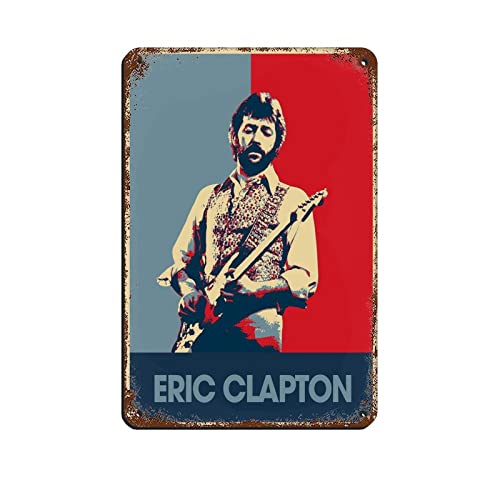 Eric Clapton Album Poster Musik Cover (10) Blechschild Vintage Metall Pub Club Cafe Bar Home Wandkunst Dekoration Poster Retro 8x12inch (20x30cm) von PRACIM