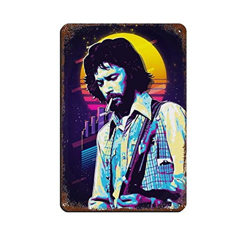 Eric Clapton Album Poster Musik Cover (7) Blechschild Vintage Metall Pub Club Cafe Bar Home Wandkunst Dekoration Poster Retro 20 x 30 cm von PRACIM