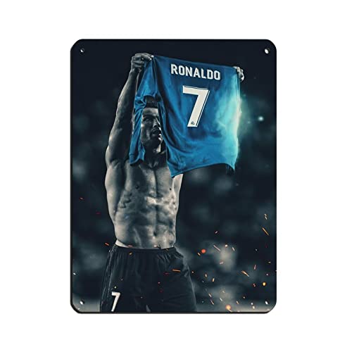 Fußball-Star Ronaldo Poster (2) Blechschild Vintage Metall Pub Club Cafe Bar Home Wandkunst Dekoration Poster Retro 30 x 40 cm von PRACIM