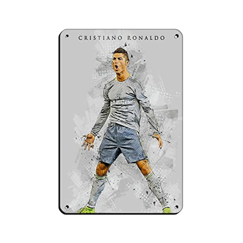 Fußball-Star Ronaldo Poster (4) Retro-Poster Metall Blechschild Chic Art Retro Eisen Malerei Bar Menschen Höhle Cafe Familie Garage Poster Wanddekoration 20 x 30 cm von PRACIM