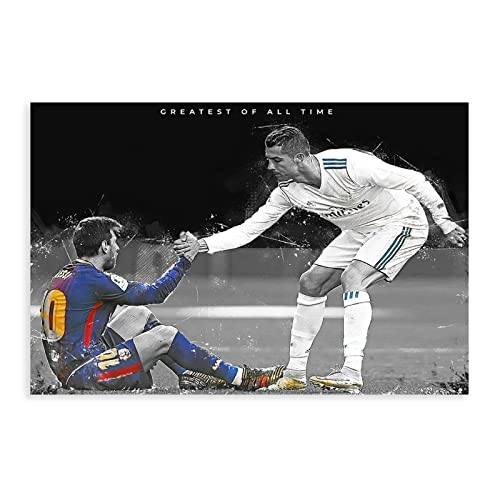 Fußballstar Ronaldo Poster (2) Leinwandposter Wandkunst Dekor Bild Gemälde für Wohnzimmer Schlafzimmer Dekoration Rahmen Stil 20 x 30 cm von PRACIM