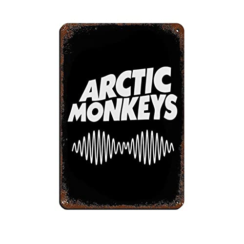 Monkeys AM Album Poster Arctic Music Cover (2) Retro Poster Metall Blechschild Chic Art Retro Eisen Malerei Bar Menschen Höhle Cafe Familie Garage Poster Wanddekoration 20 x 30 cm von PRACIM