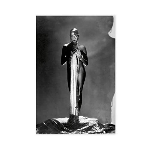 Schauspieler Josephine Baker Poster (8) Leinwand Poster Schlafzimmer Dekor Sport Landschaft Büro Zimmer Dekor Geschenk Rahmen Stil 30 x 45 cm von PRACIM