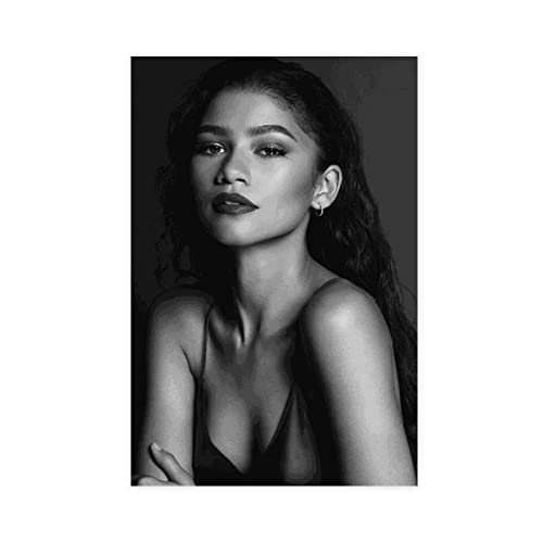 Schauspieler Zendaya Coleman Poster (2) Leinwand Poster Schlafzimmer Dekor Sport Landschaft Büro Zimmer Dekor Geschenk Rahmen Stil 3 30 x 45 cm von PRACIM