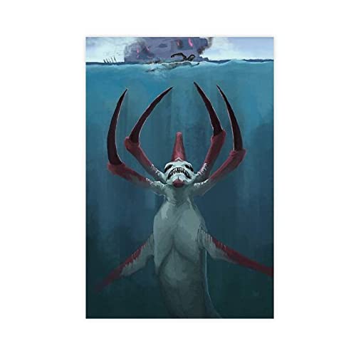 Subnautica Elektronische Spiele Leinwandposter (16) Leinwand Poster Schlafzimmer Dekor Sport Landschaft Büro Zimmer Dekor Geschenk Rahmen Stil 40 x 60 cm von PRACIM