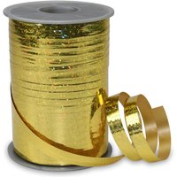 PRÄSENT Geschenkband Holly 10 mm x 200 m gold von PRÄSENT