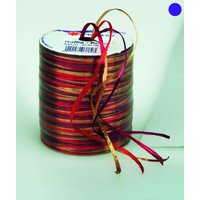 PRÄSENT Geschenkband Raffia-Pearl 3 mm x 50 m rot/gold von PRÄSENT