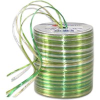 PRÄSENT Geschenkband Raffia-Pearl 3 mm x 50 m grün/hellgrün/weiß von PRÄSENT