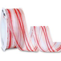 PRÄSENT Geschenkband Borneo 40 mm x 20 m rot von PRÄSENT