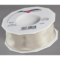 PRÄSENT Geschenkband Lyon 40 mm x 25 m creme von PRÄSENT