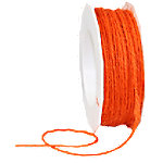 PRAESENT Kordel Jute 4360225-620  Orange 2 mm x 25 m 2 Stück von PRÄSENT