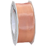 PRAESENT Seidenband 4644025-123 Apricot 40 mm x 25 m 2 Stück von PRÄSENT