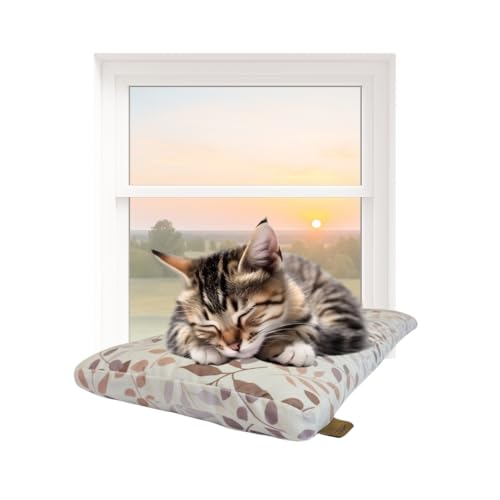 PRASKA Katzen Fensterliege 70x28cm Weiches Katzenbett für die Fensterbank Heart Bloom - Premium Fensterbett Katze flauschig fürs Fenster, Waschbar Fensterbrettliege, Katzen Fensterbankliege PRASKA Katzen Fensterliege 70x28cm Weiches Katzenbett für die Fensterbank Heart Bloom - Premium Fensterbett Katze flauschig fürs Fenster, Waschbar Fensterbrettliege, Katzen Fensterbankliege von PRASKA