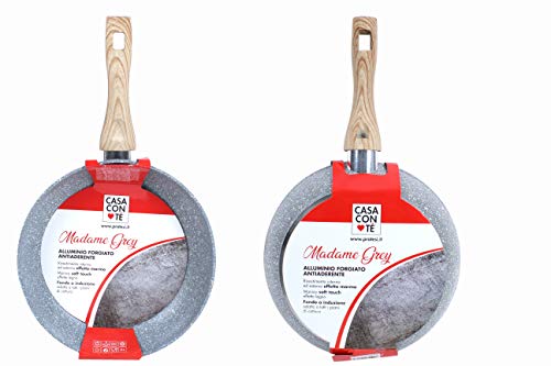 PRATESI 94328 PADELLA MADAME GREY CM.22 INDUZIONCASACONTE, Plastic, Multicolor von PRATESI