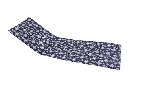 PRATESI COPRISDRAIO C/PROLUNGA 160X48X3 Ancora Fondo BLU, 18/8 Stainless Steel, Multicolour, Taglia unica von PRATESI