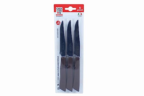 PRATESI Packung mit 6 BIST.cm.11 MARR Messer, 18/8 Edelstahl, Multicolor, one Size von PRATESI