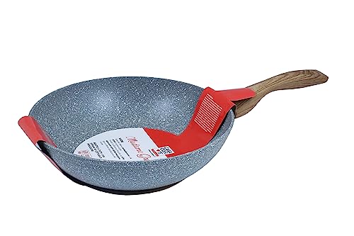 PRATESI Wok Madame GRAU cm.28 INDUKTION, 18/8 Edelstahl, Multicolor, one Size von PRATESI