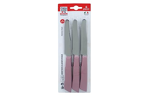 Pratesi Confezione 6 COLTELLI TAVOLA CM.11 ROSA ROSA ANTICO Pratesi Confezione 6 COLTELLI TAVOLA CM.11 ROSA ROSA ANTICO von PRATESI