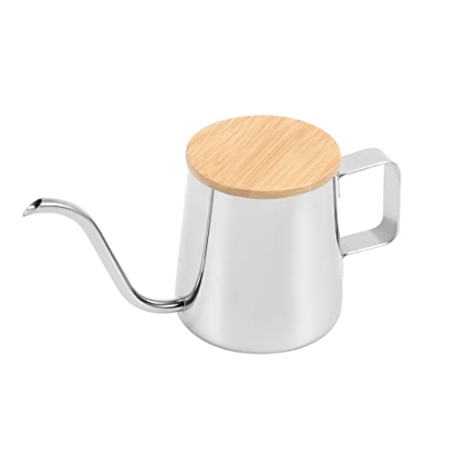PRATYAHARA 350 Ml Lange Schmale Auslauf Kaffee Gooseneck Wasser Kocher Edelstahl Hand Tropf Wasser Kocher Gießen Über Kaffee und Tee mit Abdeckung von PRATYAHARA