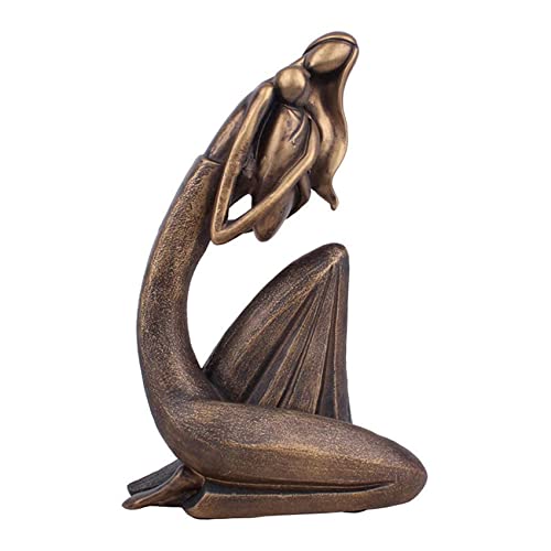 PRATYAHARA Mutter und Kind Statue Bronze Mutter Liebe Skulptur Wohnzimmer Harz Geeignet für Wohnzimmer Schlafzimmer Studie von PRATYAHARA