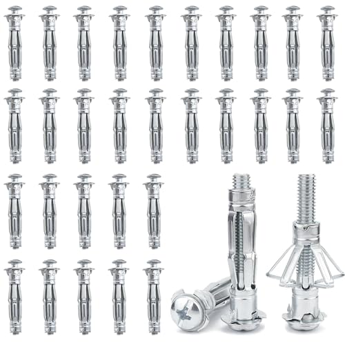 30 Expansion Nuts Verzinkte BlüTenblattmuttern M4 X 52 Gipskarton-Dehnmuttern Hohlraumdübel Metall Verzinkt Hohlwanddübel für Gipskarton, Hohlwände und Ziegel Usw 30 Expansion Nuts Verzinkte BlüTenblattmuttern M4 X 52 Gipskarton-Dehnmuttern Hohlraumdübel Metall Verzinkt Hohlwanddübel für Gipskarton, Hohlwände und Ziegel Usw von PRBUEHI