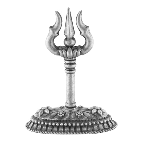CARATCAFE Silber Trishul für Pooja Dreizack mit Ständer für Auto Armaturenbrett, Zuhause & Büro Gebrauch Hergestellt in reinem 925 Solid Chandi 5 cm Hallmark zertifizierter Geschenkartikel für alle CARATCAFE Silber Trishul für Pooja Dreizack mit Ständer für Auto Armaturenbrett, Zuhause & Büro Gebrauch Hergestellt in reinem 925 Solid Chandi 5 cm Hallmark zertifizierter Geschenkartikel für alle von PRD CARATCAFE
