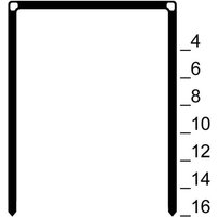 Klammern A12CNK a 80/12mm verzinkt für 1XR-A16 1GP-A16 KL-01 6M-EN15362 - Prebena von PREBENA