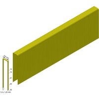Heftklammern Type h verzinkt geharzt 25 mm H25CNKHA - Prebena von PREBENA