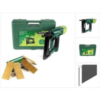 2XR-J50 Druckluftnagler im Transportkoffer + Stauchkopfnägel Brads 50 mm 4000 Stück - aus verzinktem Stahl, geharzt - Prebena von PREBENA