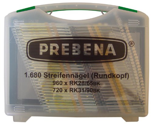 Prebena Rundkopf-Streifennaegel Type RK 1680 St. RK-Box von PREBENA