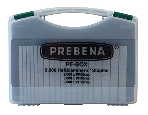 Prebena Heftklammern in Sortiments-Koffer PF-BOX von PREBENA