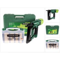 2XR-J50 Luftdruck Druckluftnagler im Transportkoffer + j-box 8.000 Stauchkopfnägel / Brads - Prebena von PREBENA