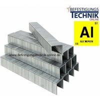 A06CAL a 80/06mm alu Aluminium Heftklammern Klammern KL-01 12M-EN15307 - Prebena von PREBENA