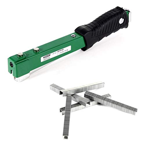 Prebena HFPF09 Hefthammer für Heftklammern Type PF von 6-9 mm + Prebena PF09CNK Heftklammern Typ PF 5000 Stück 9 mm verzinkt von PREBENA