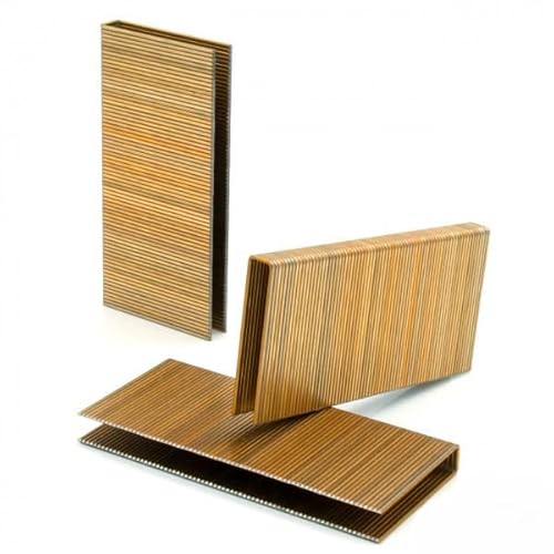 PREBENA Heftklammern 25 mm, verzinkt, geharzt, 17.500 Stück/Schachtel, 14,48 kg, für Schwerer Karton, Holz, Metall von PREBENA
