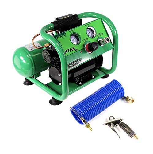 Prebena Komplettpaket mit Kompressor VITAS 45 (0-VITAS45) + Blaspistole (Z175.80) + Spiralschlauch 7,5m (Z160.11) von PREBENA