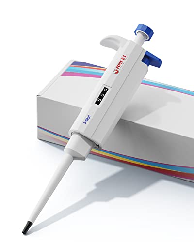 PRECIPETTE 5-50μl Pipetten Pipettor Micropipette Mikropipette Labor Einkanal Pipettierer Mikroliterpipetten Laborpietten ISO8655 von PRECIPETTE