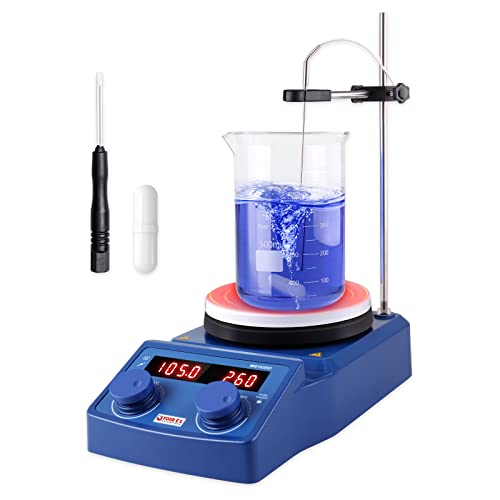 PRECIPETTE Magnetrührer mit Heizplatte 100-1500UpM 280°C 5L 135mm mit PT1000-Sensor LED-Display Digital Magnetic Stirrer Hot Plate Labor Rührer Magnetmischer PRECIPETTE Magnetrührer mit Heizplatte 100-1500UpM 280°C 5L 135mm mit PT1000-Sensor LED-Display Digital Magnetic Stirrer Hot Plate Labor Rührer Magnetmischer von PRECIPETTE