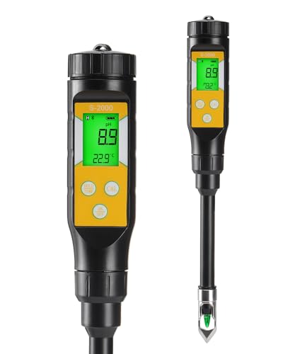 PRECIPETTE Digitales Boden pH Messgerät Digital Bodentester Temperatur für Rasen Erde Garten Pflanzen Soil pH Tester von PRECIPETTE