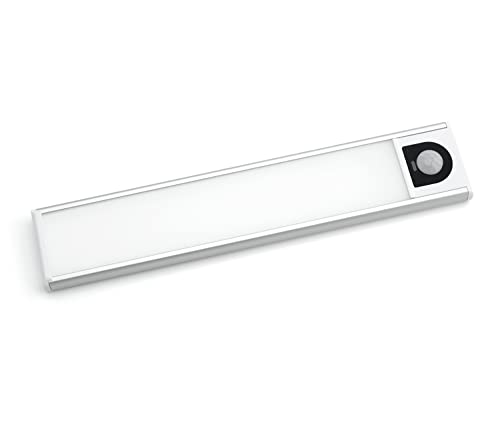 PRECORN 20 cm Sensor Licht mit 31 LED´s Schrankbeleuchtung LED Lichtleiste mit USB wiederaufladbar Schranklicht mit Bewegungsmelder LED Küchenleuchte Kleiderschrank Nachtlicht Treppe von PRECORN