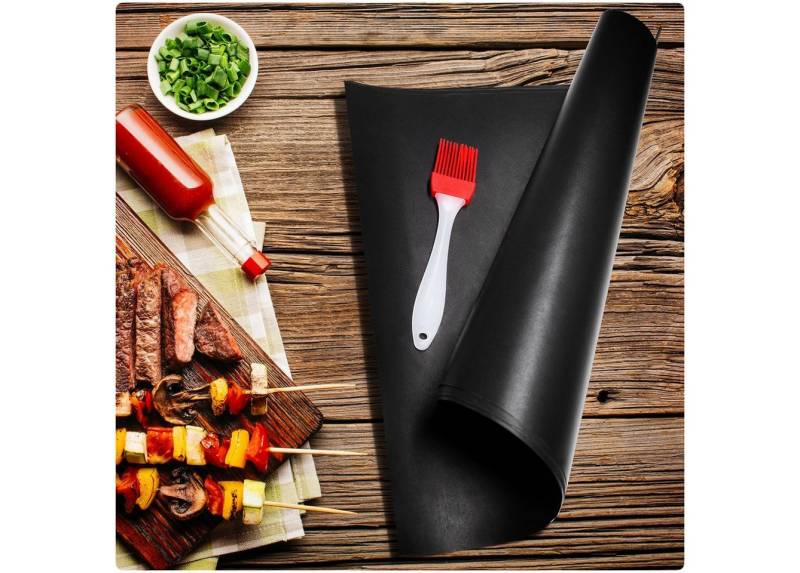 PRECORN Backpapier Grillmatten Gasgrill Grillmatte 40 x 33 cm Backmatte von PRECORN
