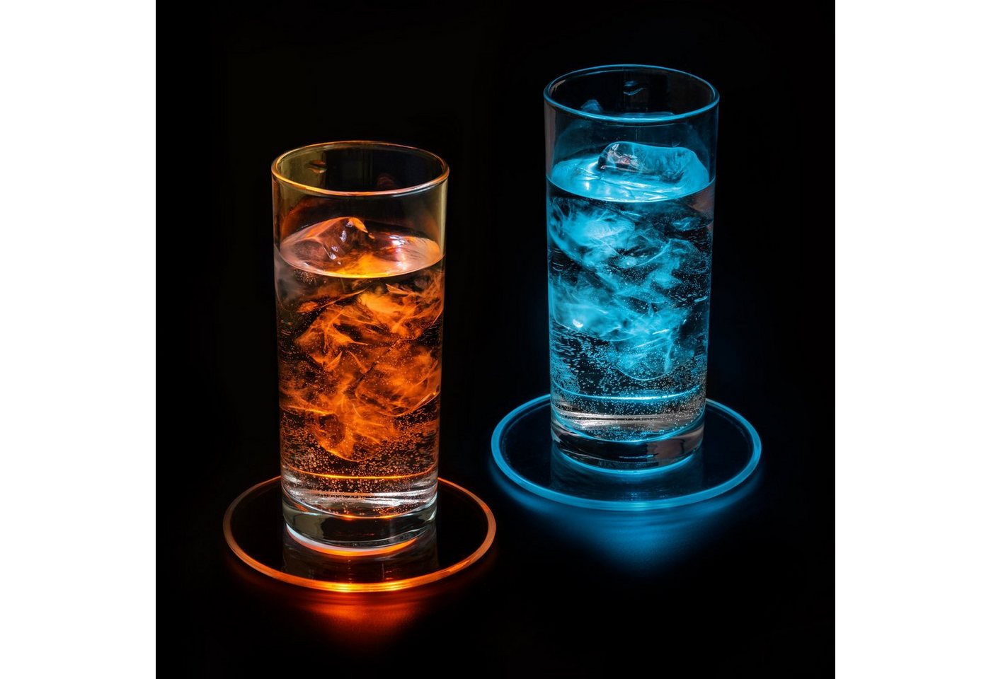 PRECORN Dekolicht 2er LED Untersetzer Bierdeckel Leuchtend f. Getränke Gläser Flaschen PRECORN Dekolicht 2er LED Untersetzer Bierdeckel Leuchtend f. Getränke Gläser Flaschen von PRECORN