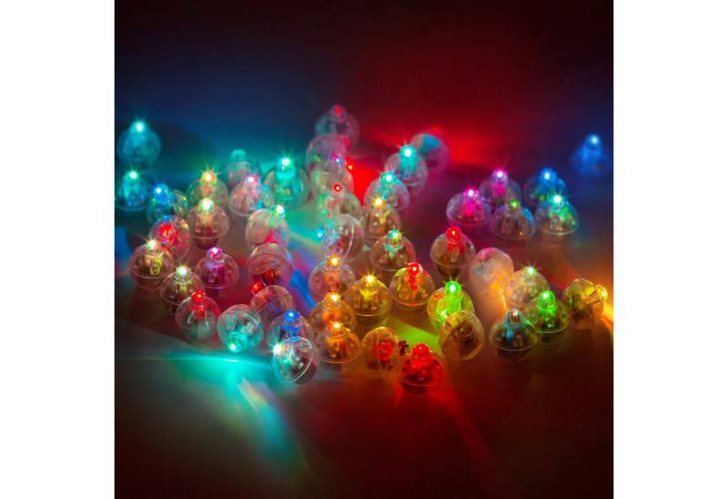 PRECORN LED-Leuchtmittel 100 Stück Blinkende Mini Ballonlichter Party Lichter Dekoration von PRECORN