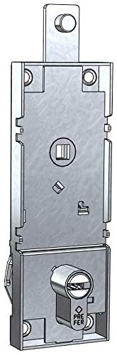 Schwingschloss/Garagenzylinder Europrofil Achsabstand 70 mm mit Entriegelungshebel Einbruchschutzschlüssel von PREFER