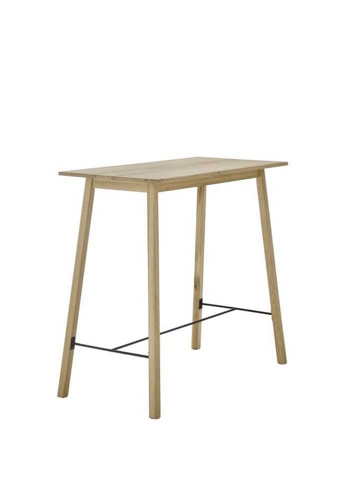 PREISBRECHER Bartisch Jules, in Eiche, schwarz, Massivholz, Metall - 120x104x60cm (BxHxT) von PREISBRECHER