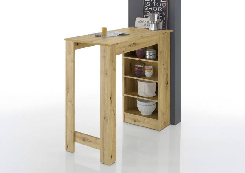 PREISBRECHER Bartisch Mojito, in Artisan Eiche Dekor - 115x103x50cm (BxHxT) von PREISBRECHER