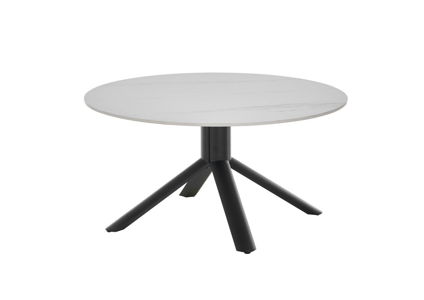 PREISBRECHER Couchtisch Joanna, in weiß, schwarz, Keramik, Metall - 45x90cm (HxD) von PREISBRECHER