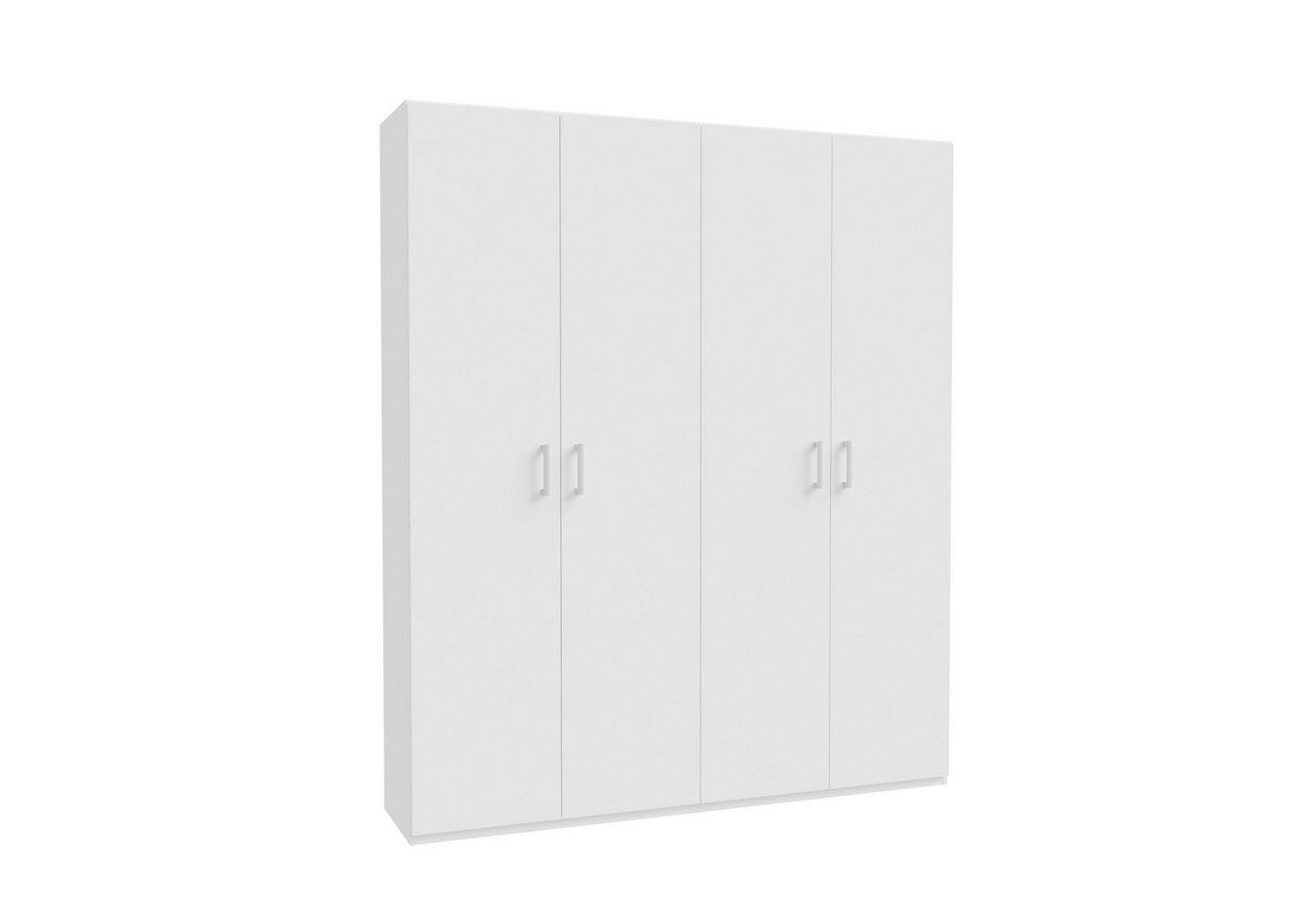 PREISBRECHER Drehtürenschrank HOME NOOK 10 Böden, 3 Stangen, Weiss - 177,5x210,5x42cm (BxHxT) von PREISBRECHER