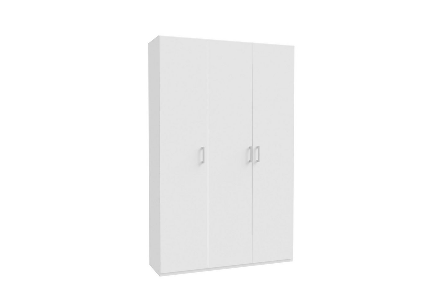 PREISBRECHER Drehtürenschrank HOME NOOK 9 Böden, 2 Stangen, Weiss - 133,2x210,5x42cm (BxHxT) von PREISBRECHER